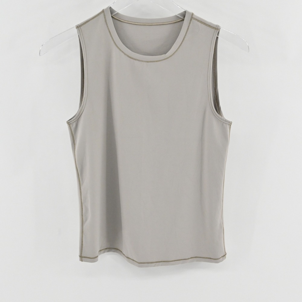 Spanx AirEssentials Tank Top Womens Size M Stone Grey Activewear Athleisure